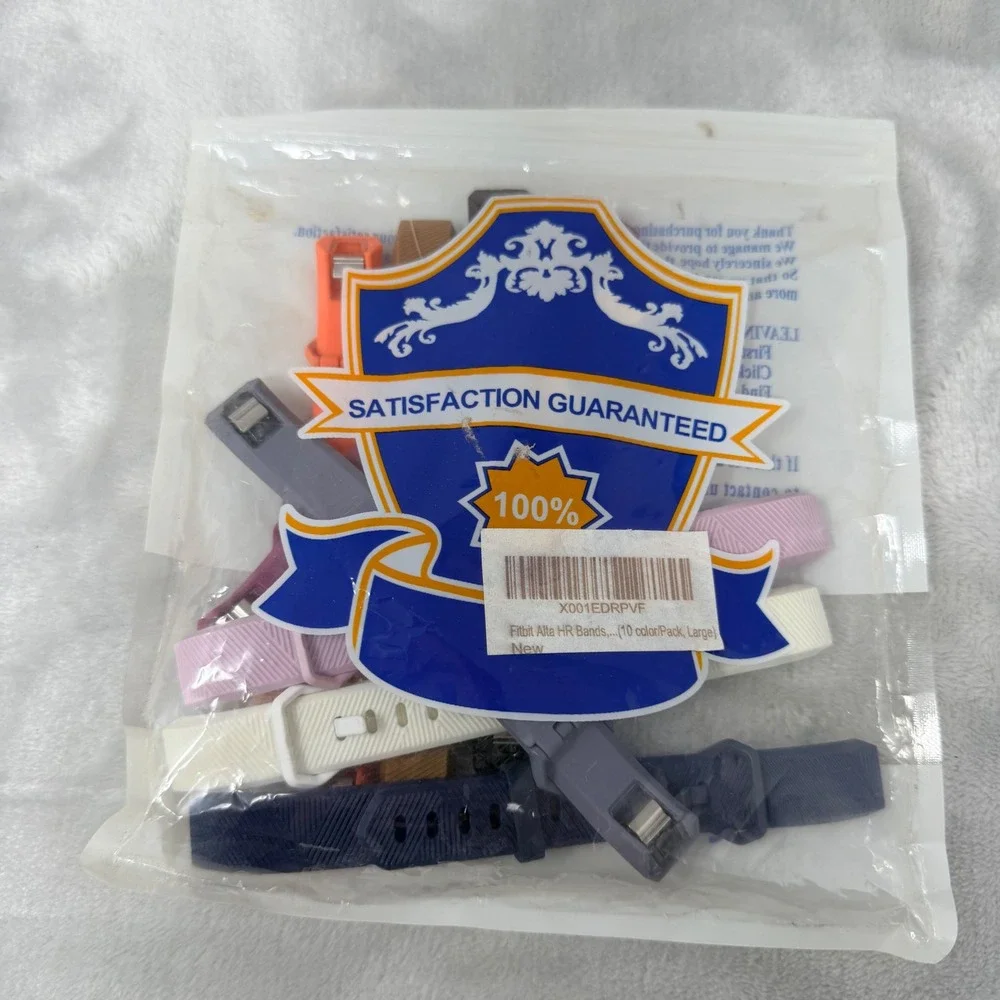 Fitbit Alta HR Replacement Bands 9 Pack Large Multi-Color Silicone Straps New